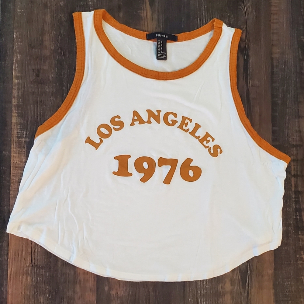 Forever 21 Cropped Tank Top Size M
